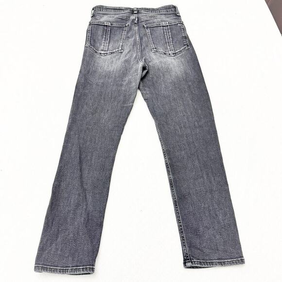 Rag & Bone Nina High-Rise Ankle Cigarette Gray Wash Charcoal Denim Jeans Size 26 - Picture 3 of 9